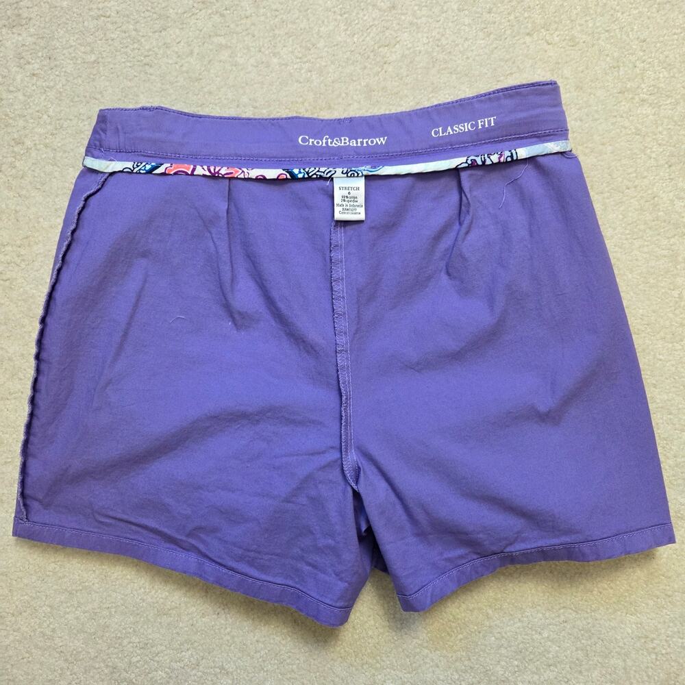 Croft & Barrow Size 6 Classic Fit Stretch Cotton Skort Skirt Flat Front Pockets - Picture 7 of 14